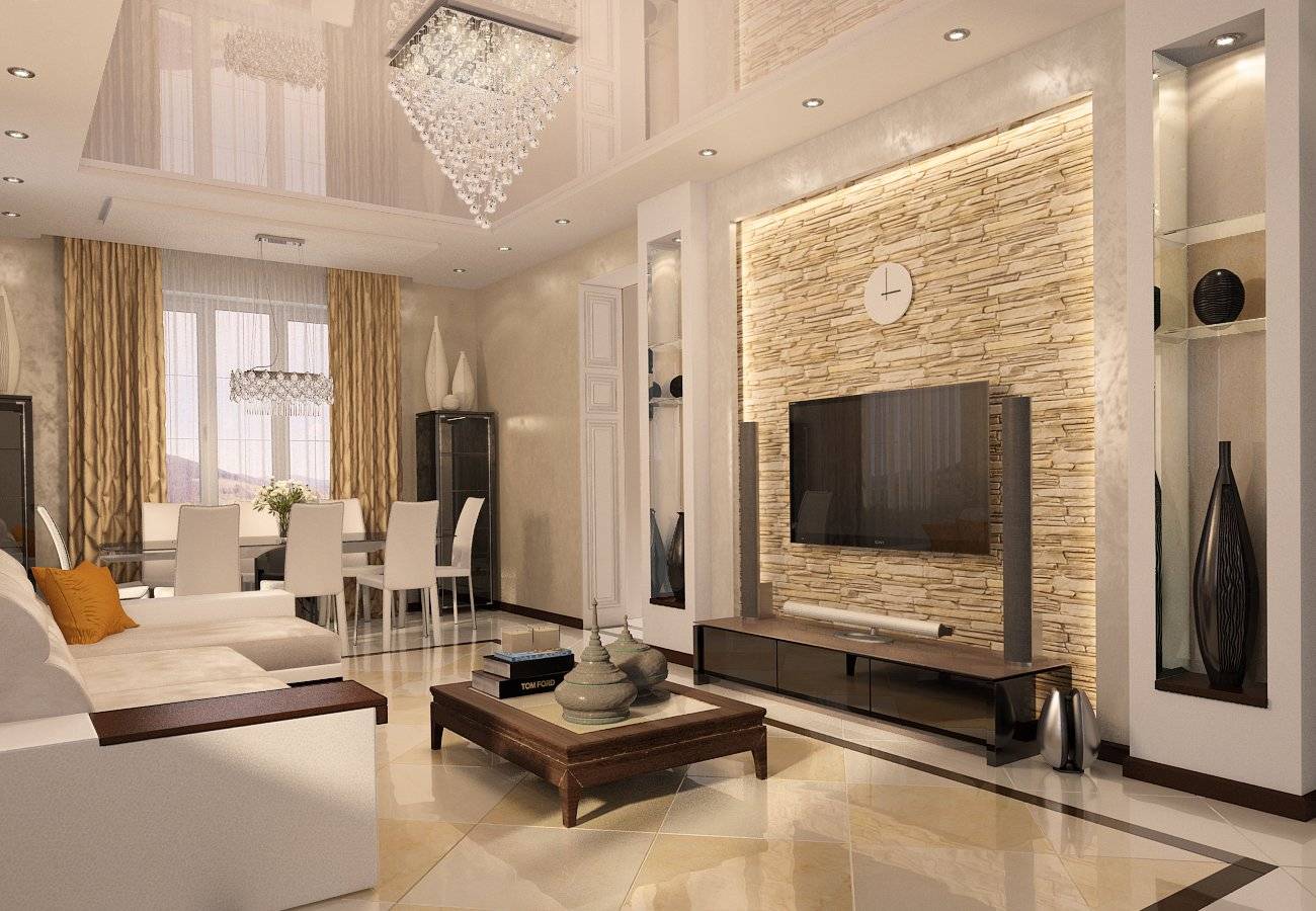 Дизайн интерьера гостиной 2021 года - 100 фото эксклюзивного оформления интерьера