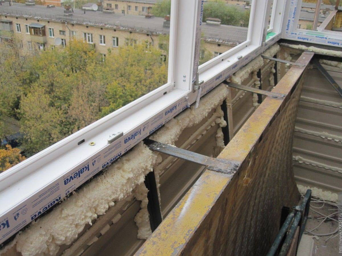 Алюминиевое остекление балкона. фото работ