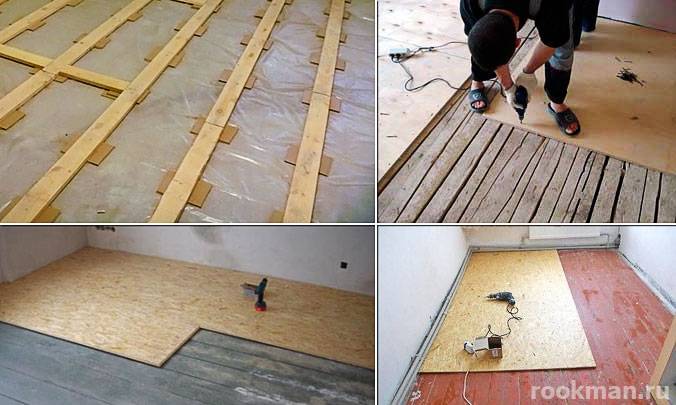 Как сделать наливной пол на деревянный пол - строительство дома своими руками