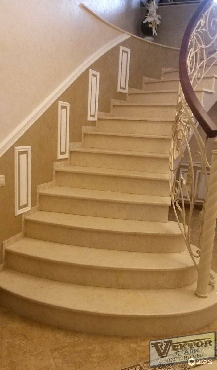 Лестницы из гранита и мрамора - строим лестницу в частном доме