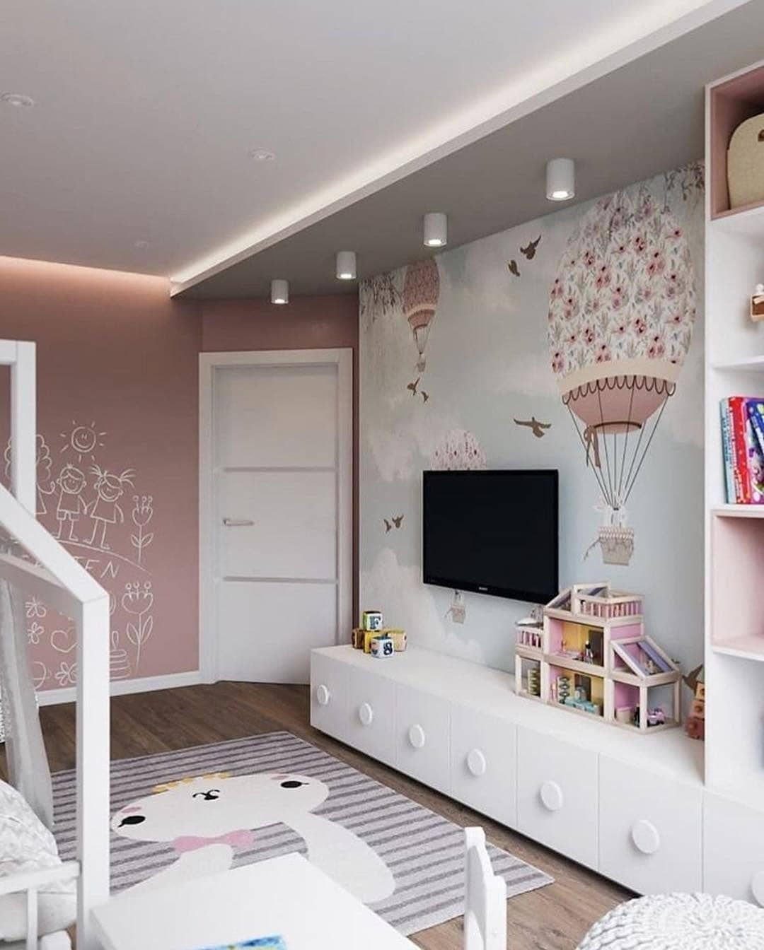 оформление детской комнаты для маленькой девочки