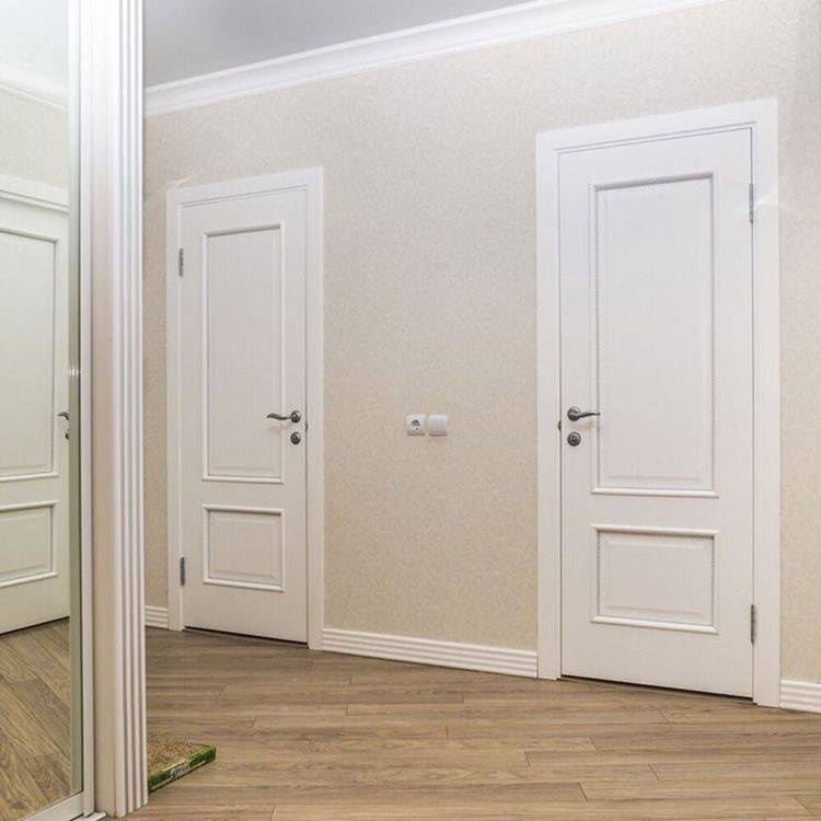 Межкомнатные двери в светлых тонах в интерьере квартиры фото дизайн