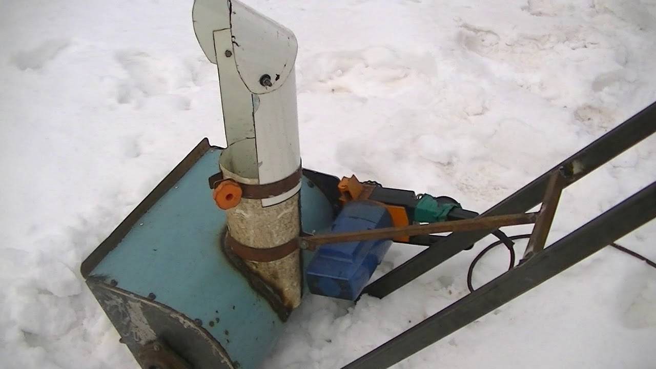 Как сделать шнековый или роторный снегоуборщик своими руками из триммера, бензопилы, мотоблока