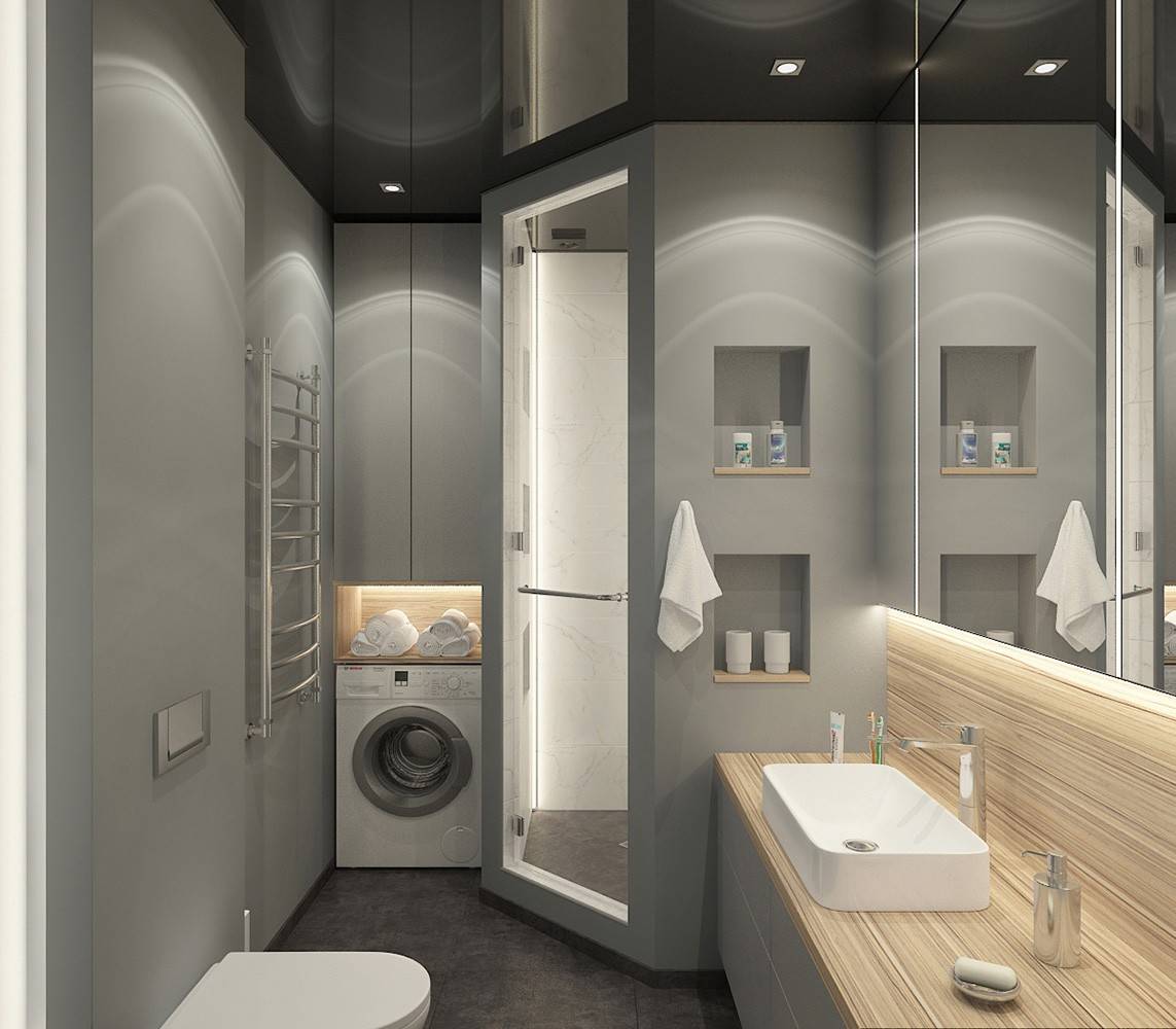 Нюансы планировки ванной комнаты 6 кв. м: совмещенная с туалетом и без него, со стиральной машиной