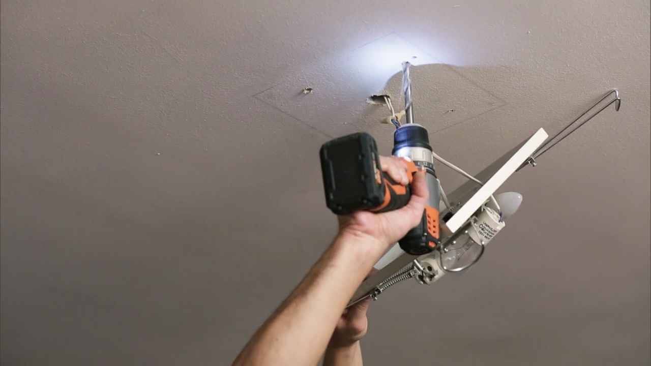 Способы подвешивания светильников к потолку из гипсокартона
