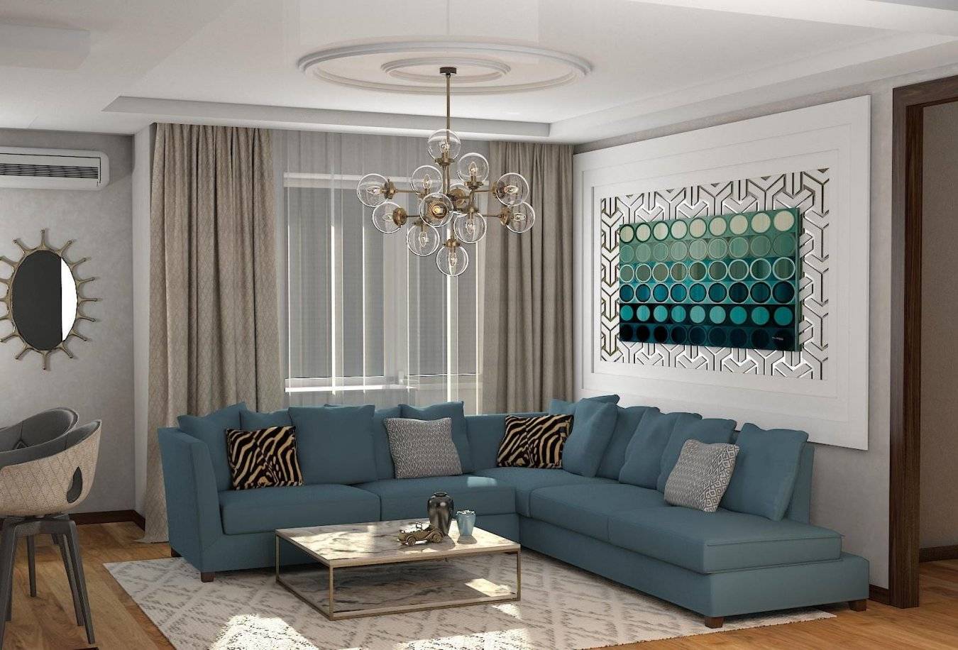 Бирюзовый диван в интерьере: 60+ фотоидей потрясающих вариантов мебели в цвете Тиффани