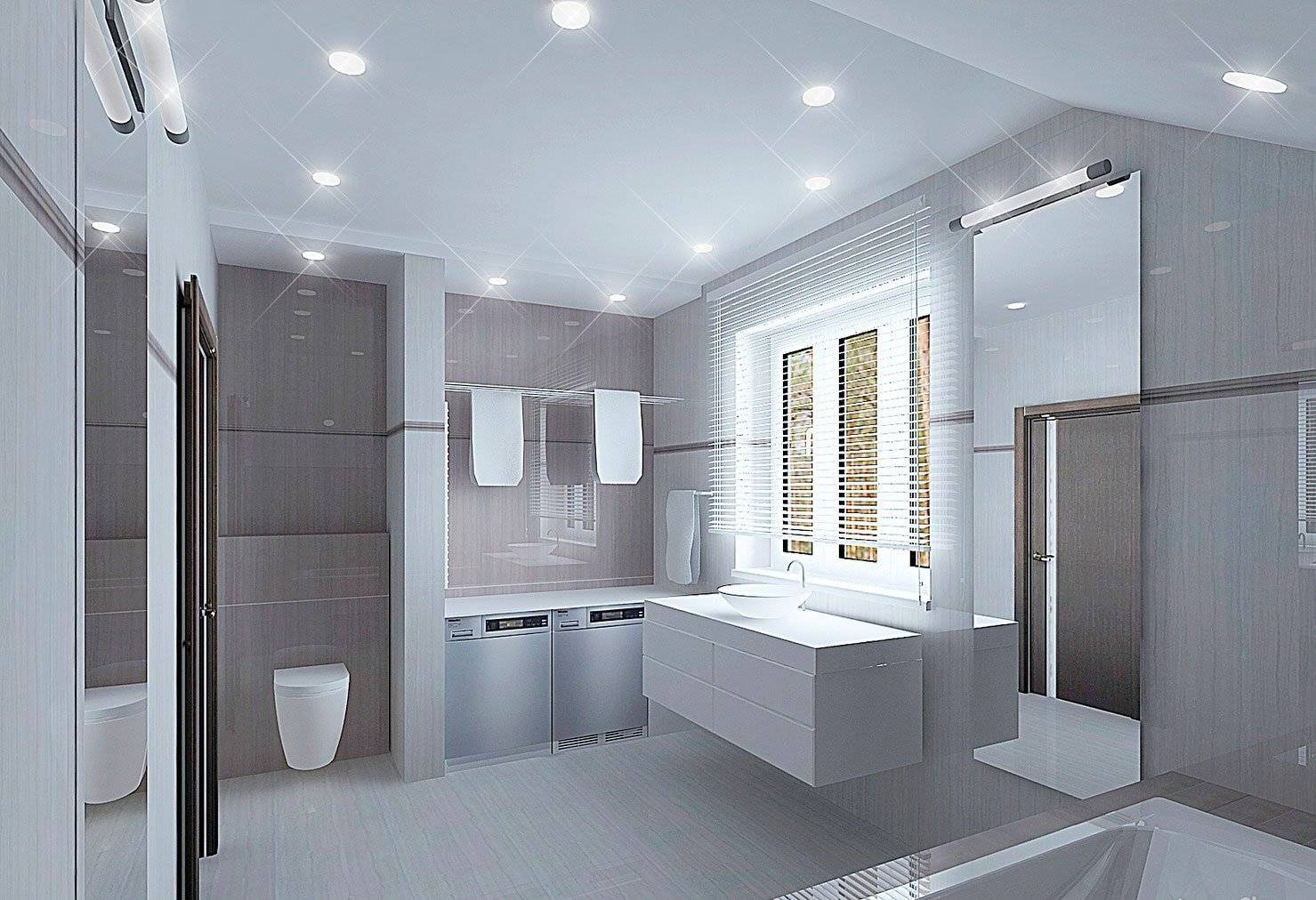 г образная ванная комната дизайн проект