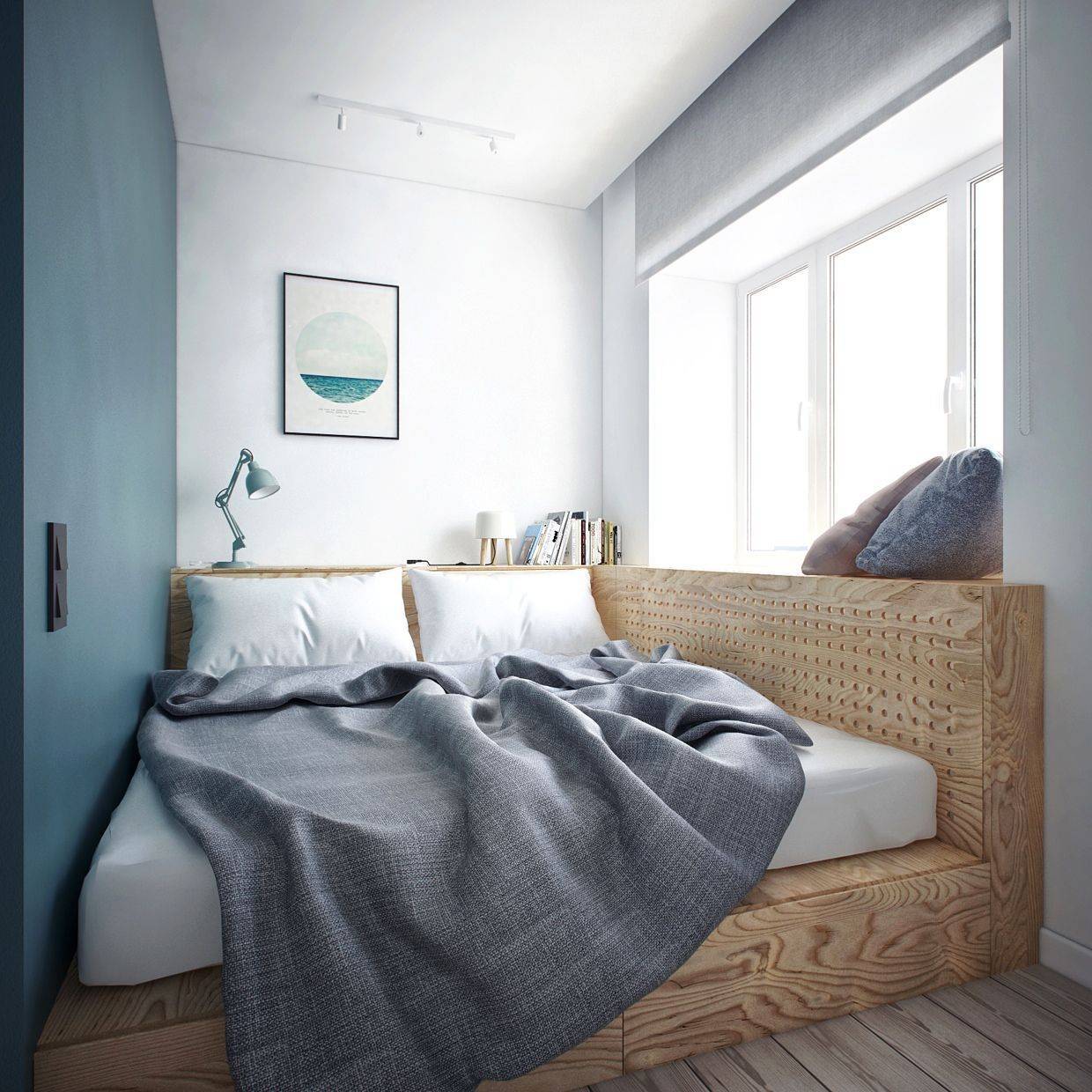Маленькая спальня в скандинавском стиле