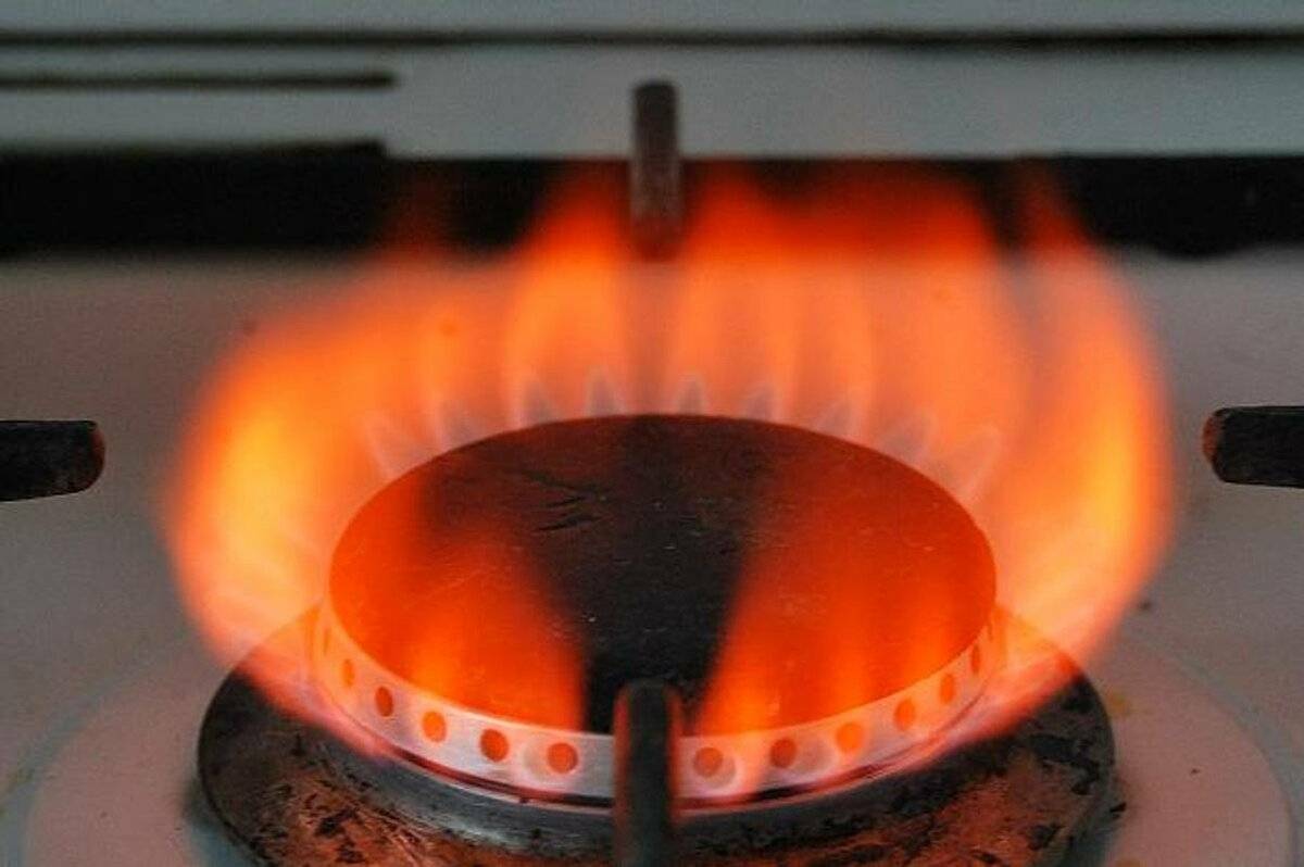 Газ горит зеленым пламенем