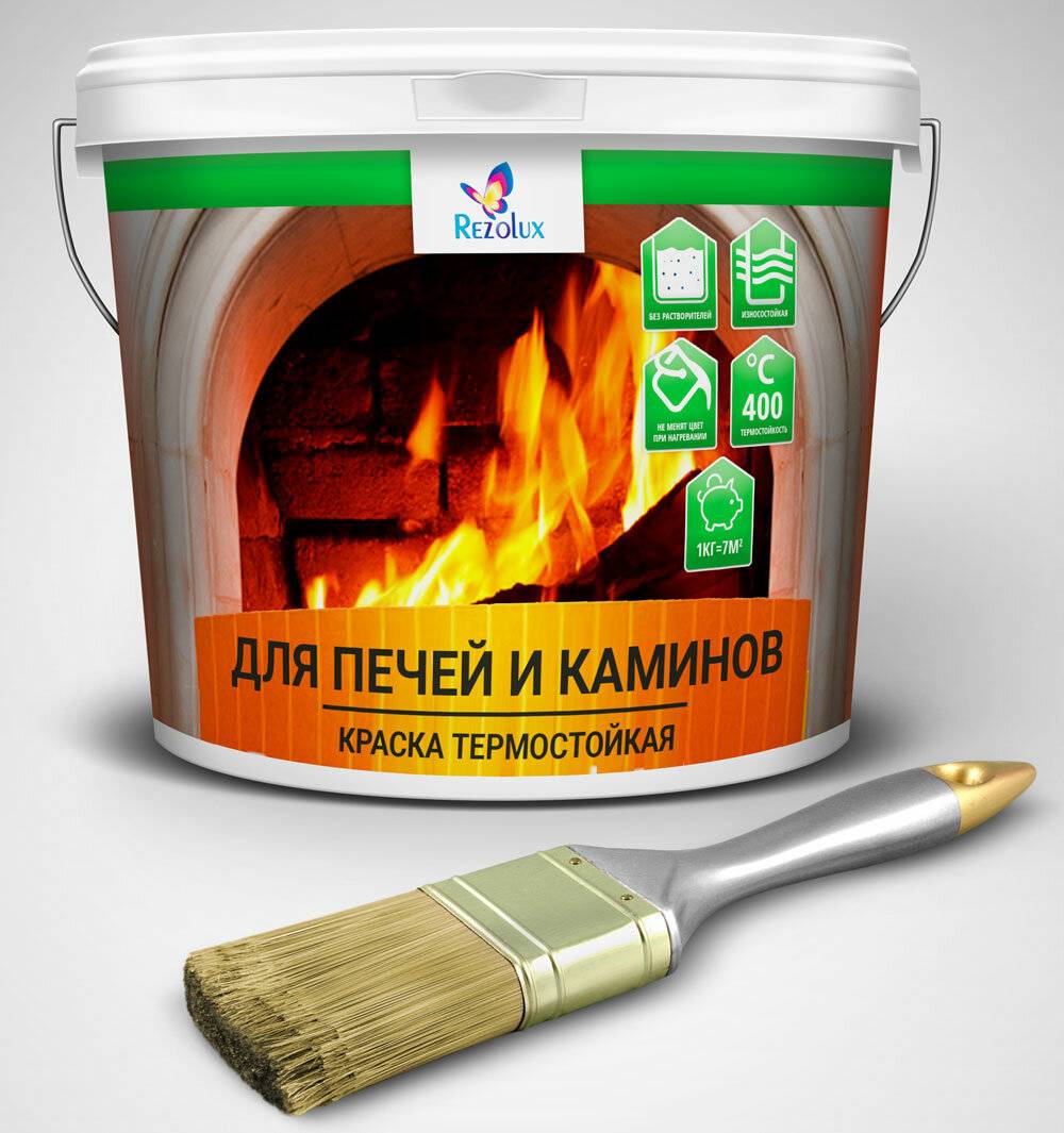 Краска для печей и каминов: разновидности материалов