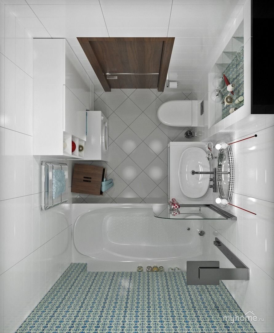 ванная комната 4 кв м без унитаза дизайн
