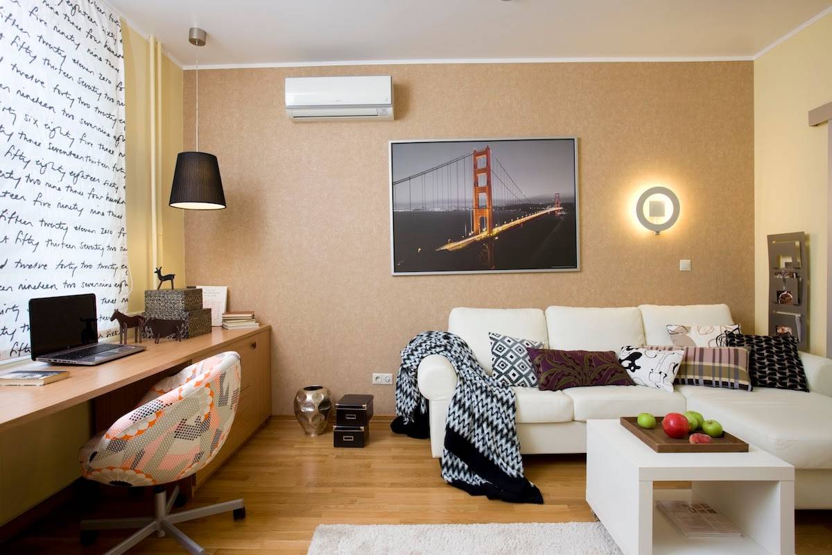 Дизайн интерьера однокомнатной квартиры: свежие идеи с 30 фото