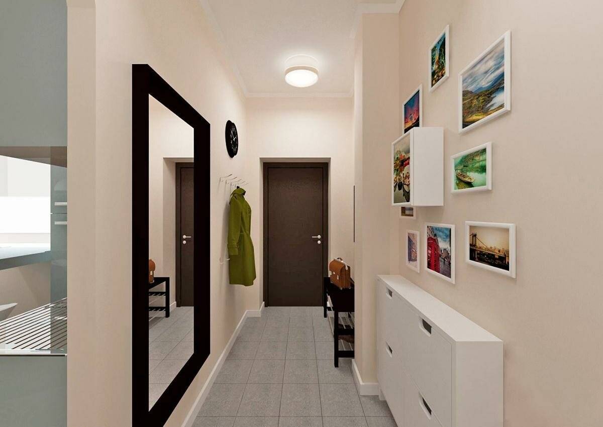 узкий коридор мебельные решения