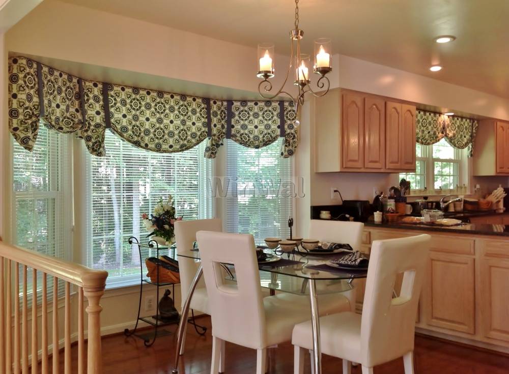 Длинные шторы на кухню — 42 фото с современным дизайном