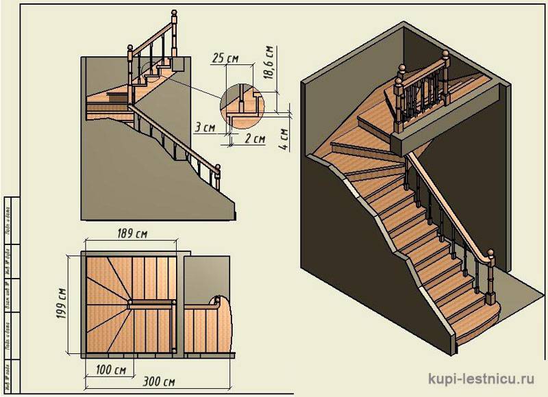 Расчет лестниц второго этажа, программа расчет лестниц