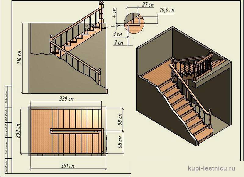 Комфортная высота ступеней лестницы в частном доме — изучаем все нюансы