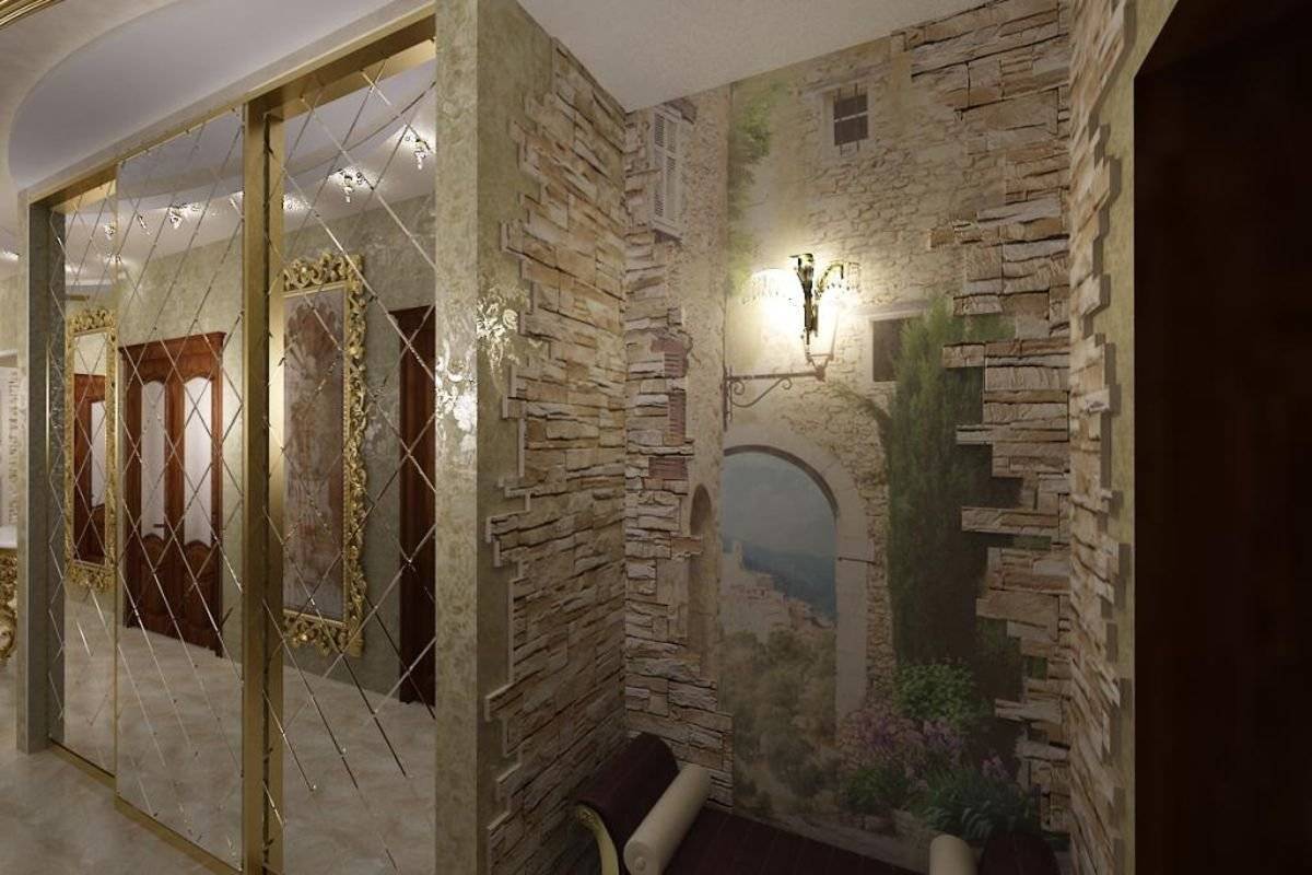 Стены в прихожей: виды отделки, цвет, дизайн и декор, идеи для маленького коридора