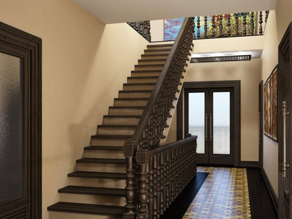 Гостиная с лестницей на второй этаж: варианты оформления с кухней, фото интерьера