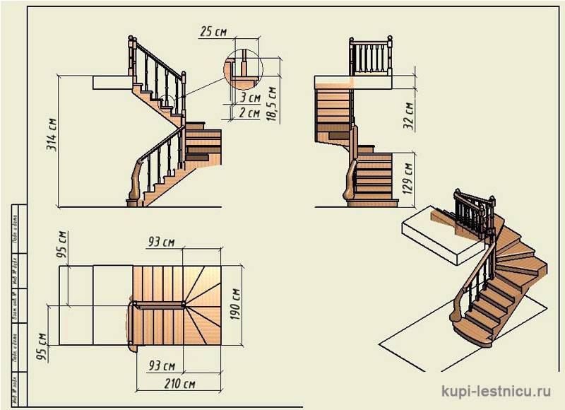 Онлайн-расчет лестницы: все тонкости расчета сложных конструкций