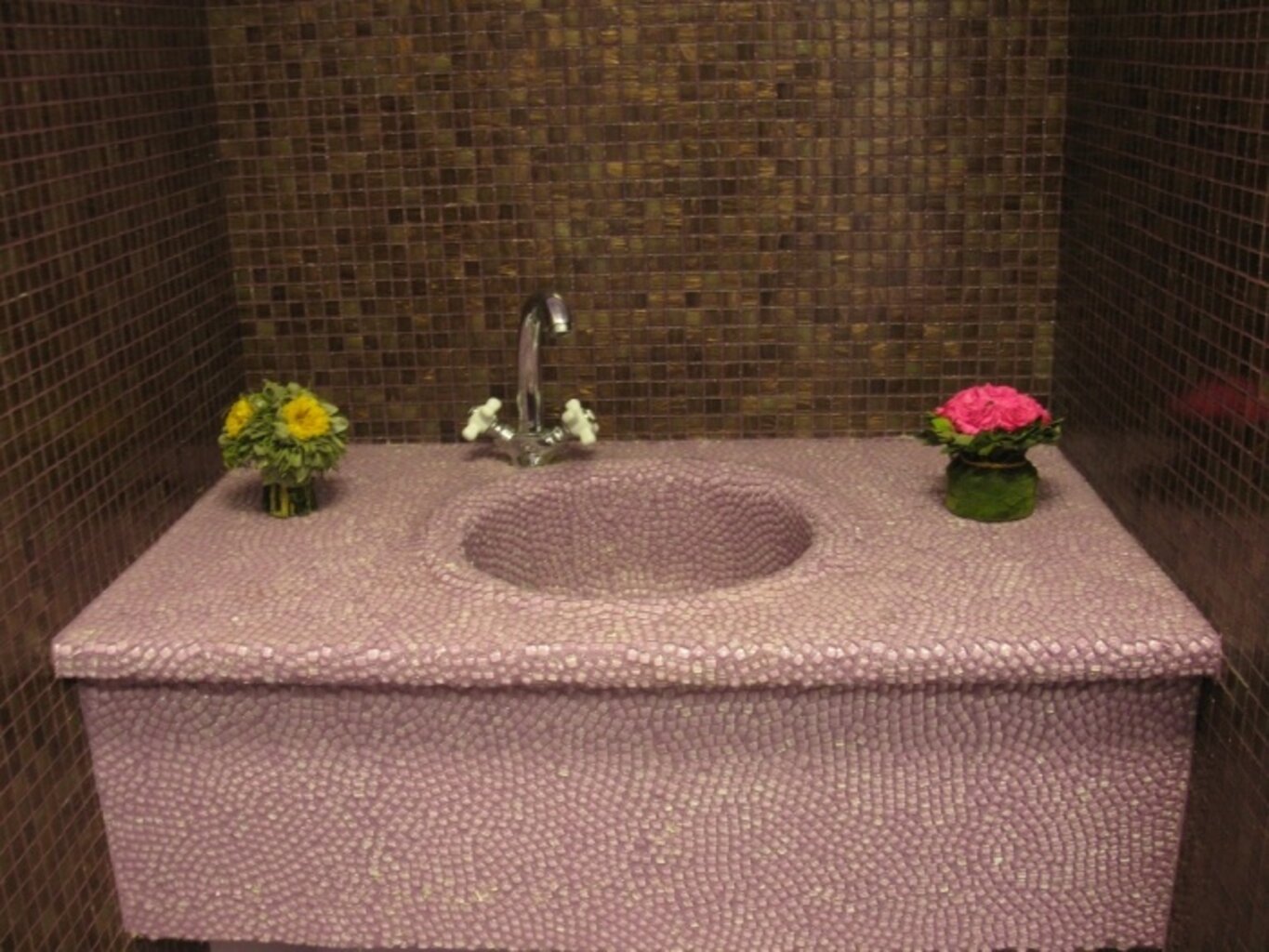 столешница в ванную из мозаики своими руками