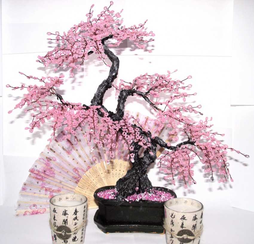 Деревья из бисера схемы плетения в искусстве бонсай