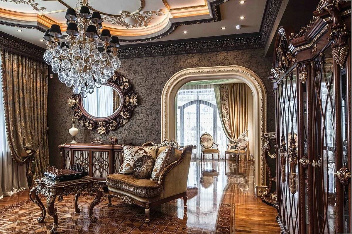 отделка комнаты в стиле барокко