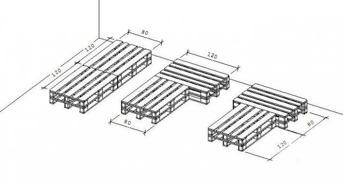 Мебель из паллет чертежи и схемы своими руками пошагово