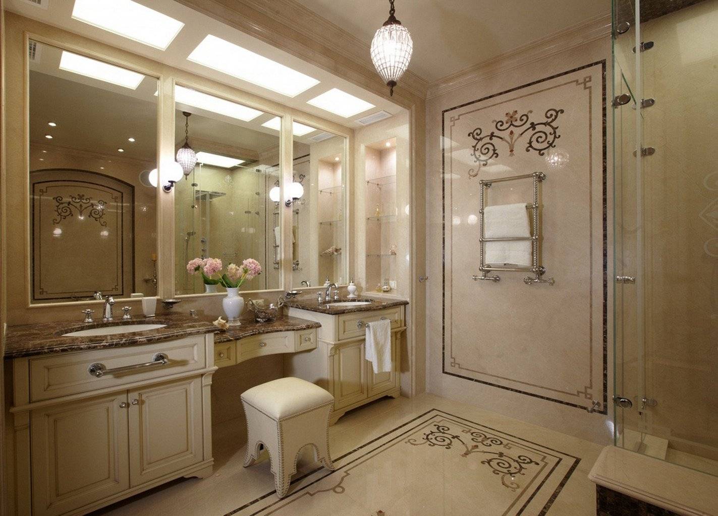 Ванные комнаты в классическом стиле