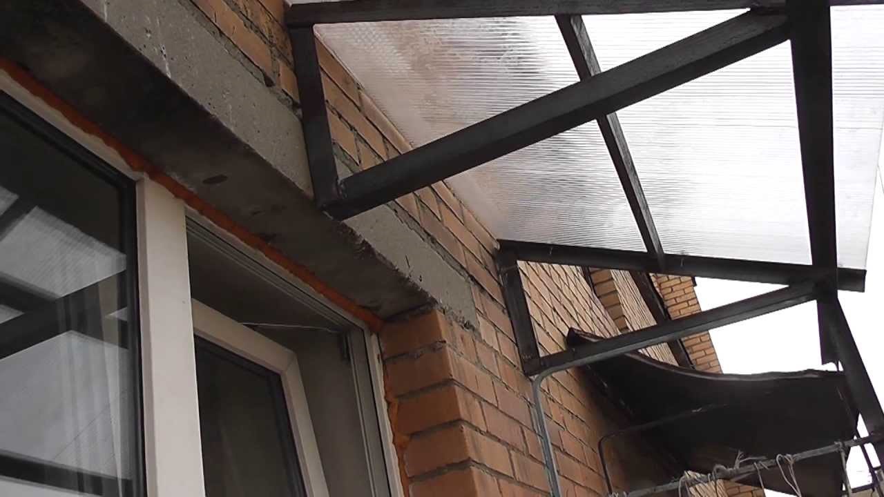 Монтаж крыши на балкон своими руками следуя инструкции