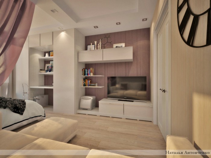 Дизайн комнаты 18 кв м, спальни-гостиной в современном стиле: как расставить мебель
 - 42 фото