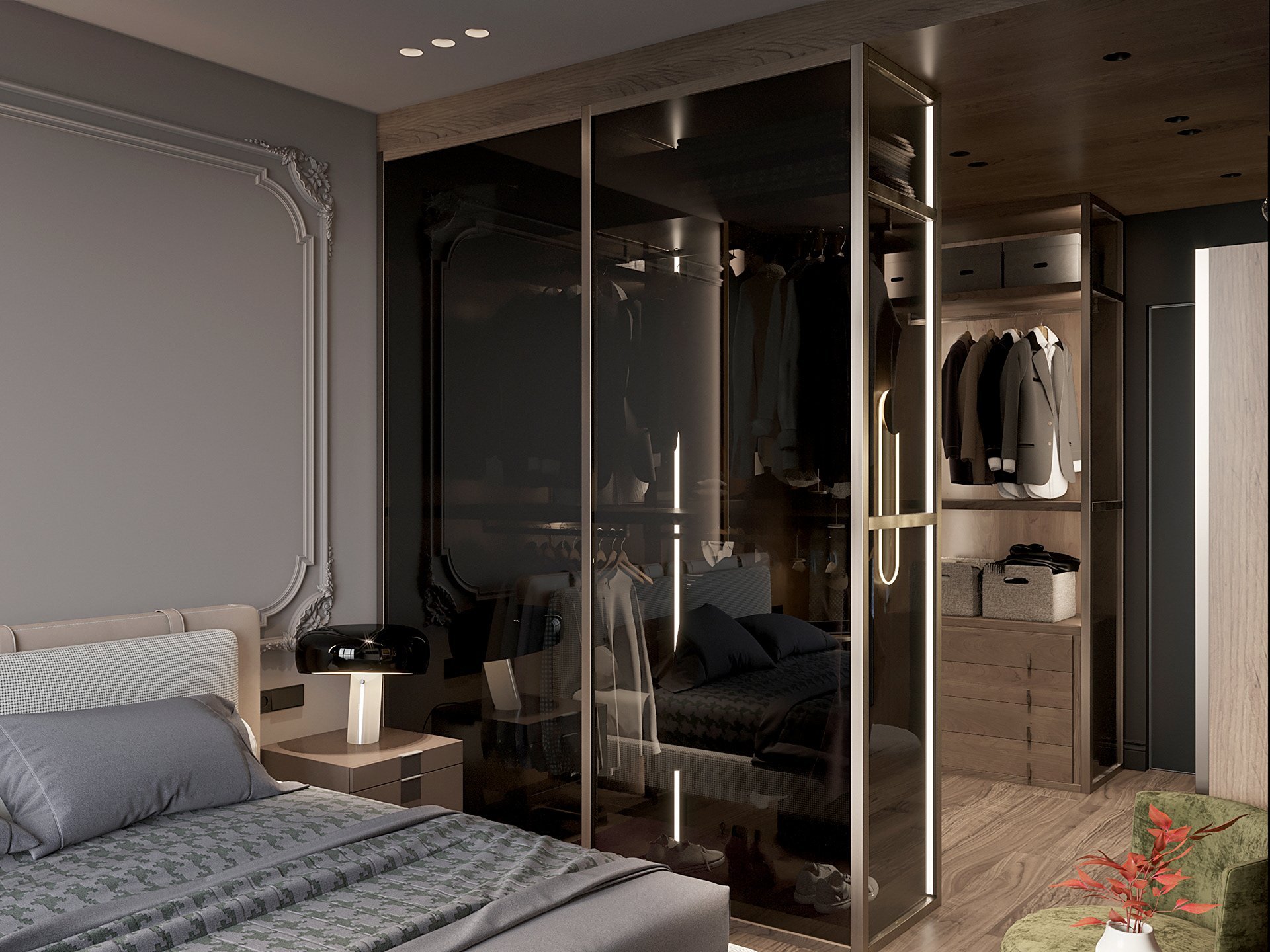 Фотографии идей дизайна гардеробной комнаты площадью 4 кв м интерьер и дизайн