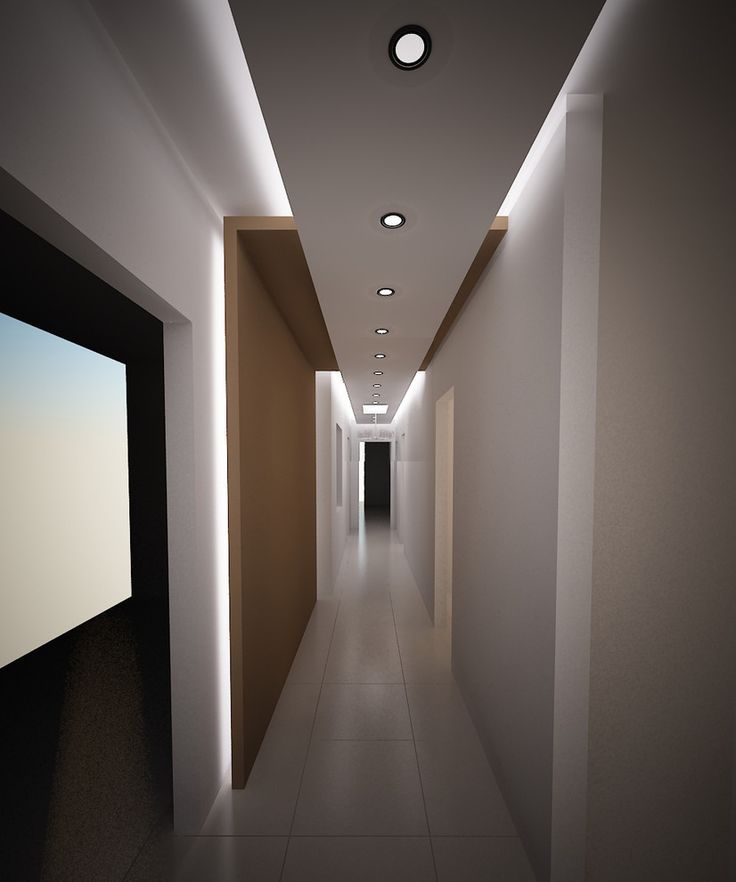 Потолок в прихожей натяжной дизайн фото с светильниками