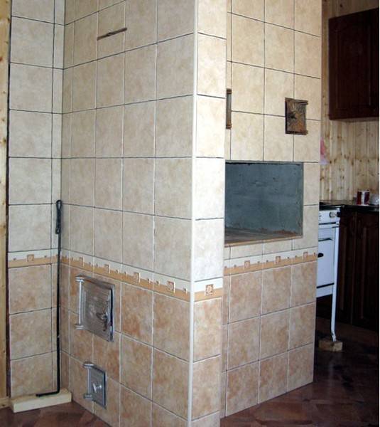 Облицовка печи керамической плиткой своими руками