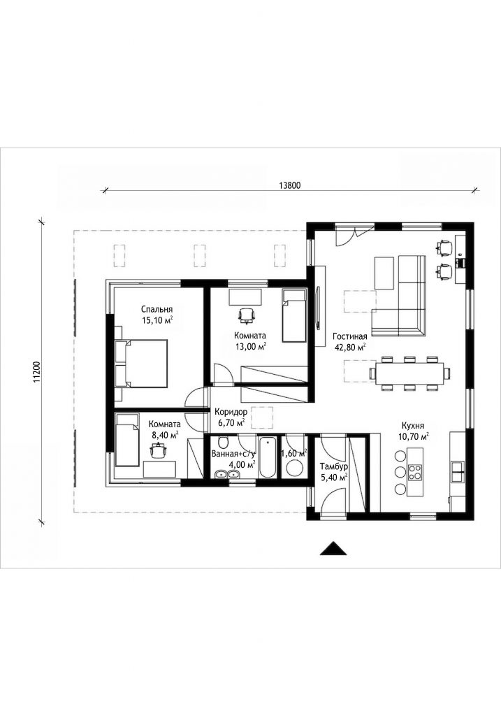 Проекты одноэтажных домов: особенности, виды, преимущества