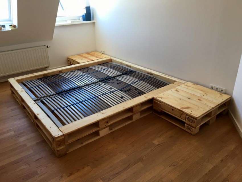Кровать из поддонов своими руками в стиле loft: пошаговые инструкции и чертежи