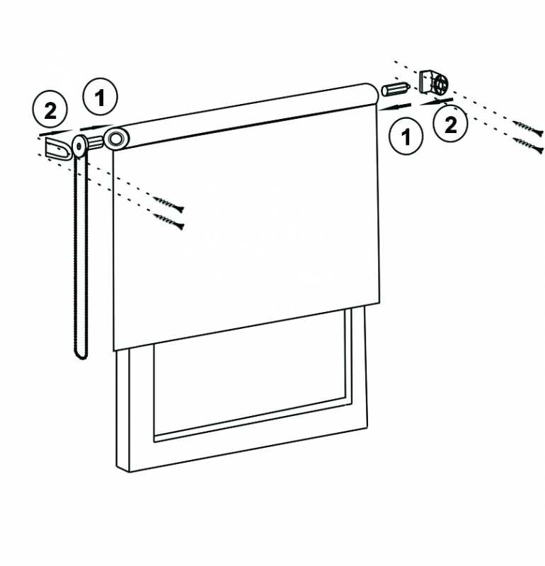 Схема сборки рулонных штор