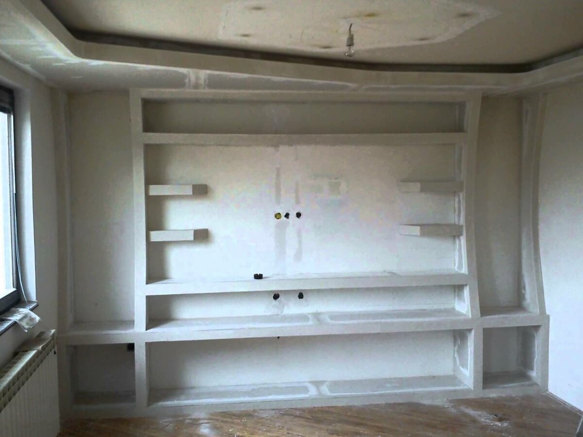 Полки, шкаф и другая мебель из гипсокартона - фото | гипсомания