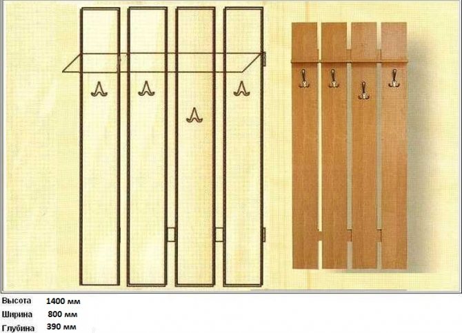 Как сделать угловую вешалку для одежды своими руками