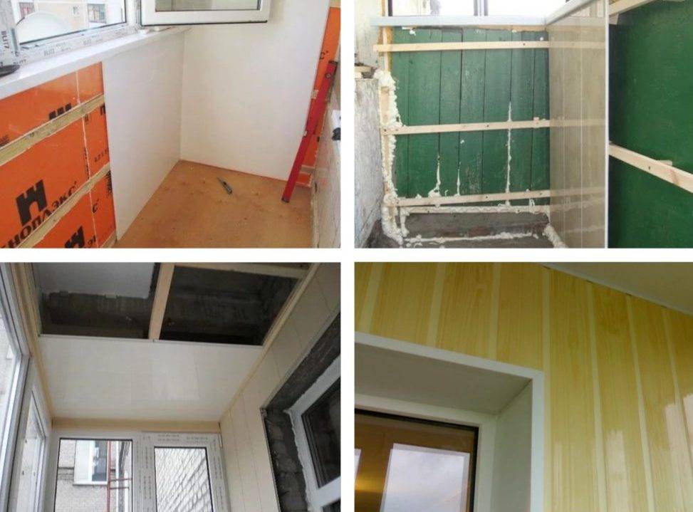 Отделка балкона пластиковыми панелями на примере (32 фото)