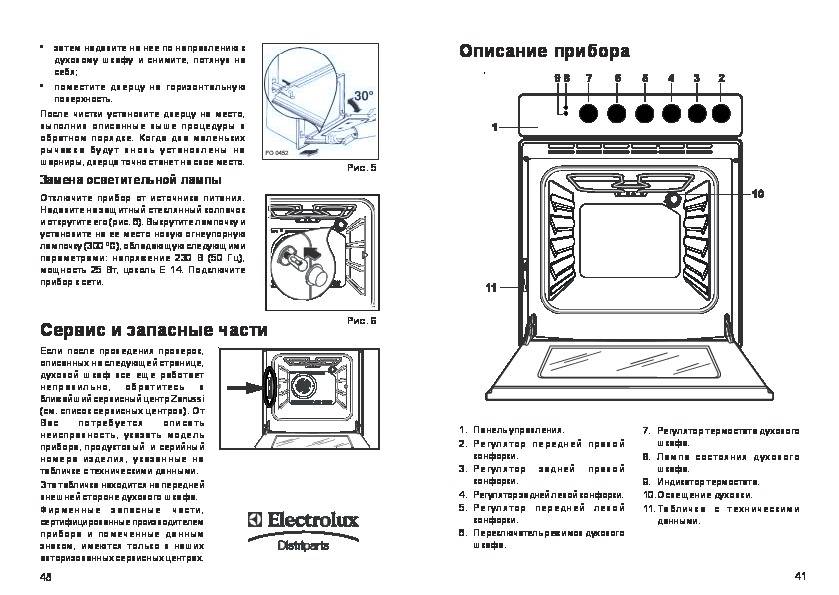 Схема электродуховки газовой плиты