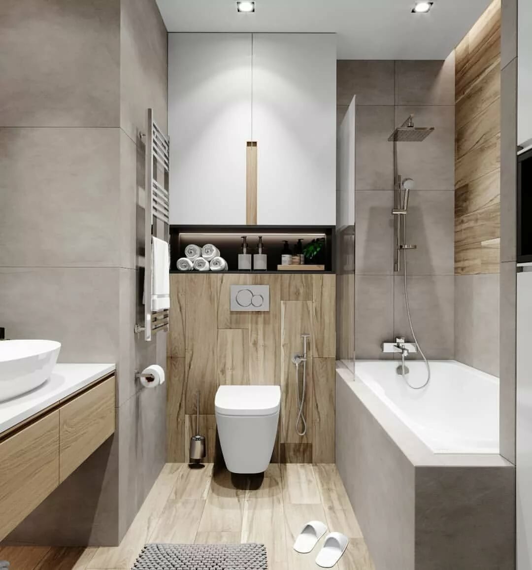 дизайн ванной комнаты маленькой площади
