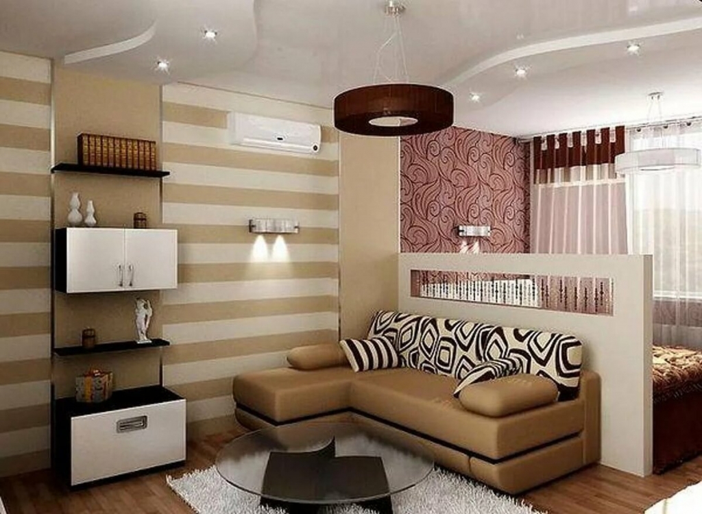 Создаем гостиную и спальню в одной комнате: 13 вариантов зонирования