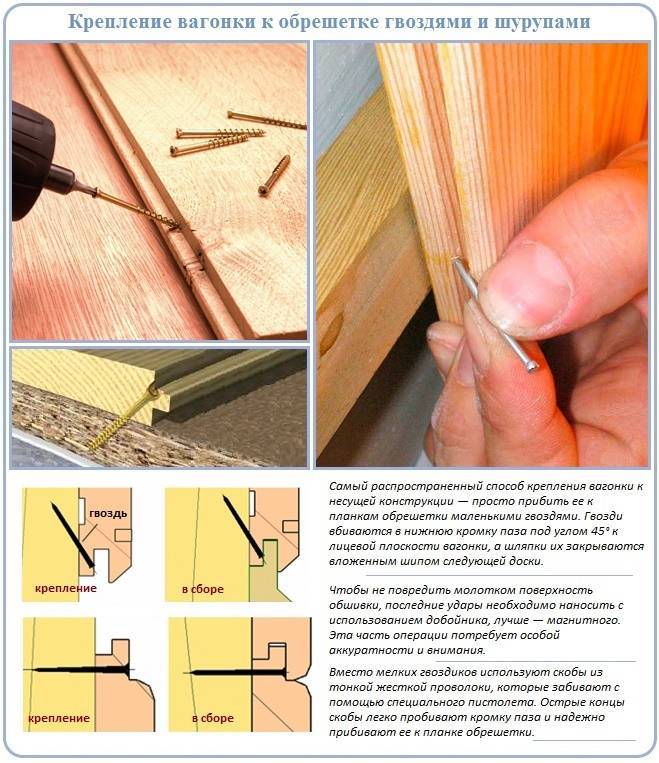 Как правильно крепить. Шурупы для крепления вагонки в ПАЗ. Крепление имитации бруса в ПАЗ. Крепление имитации бруса финишными гвоздями. Крепление вагонки гвоздями в ПАЗ.