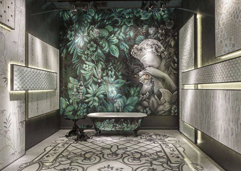 Плитка-мозаика для ванной комнаты: разновидности, подготовка основания, монтаж