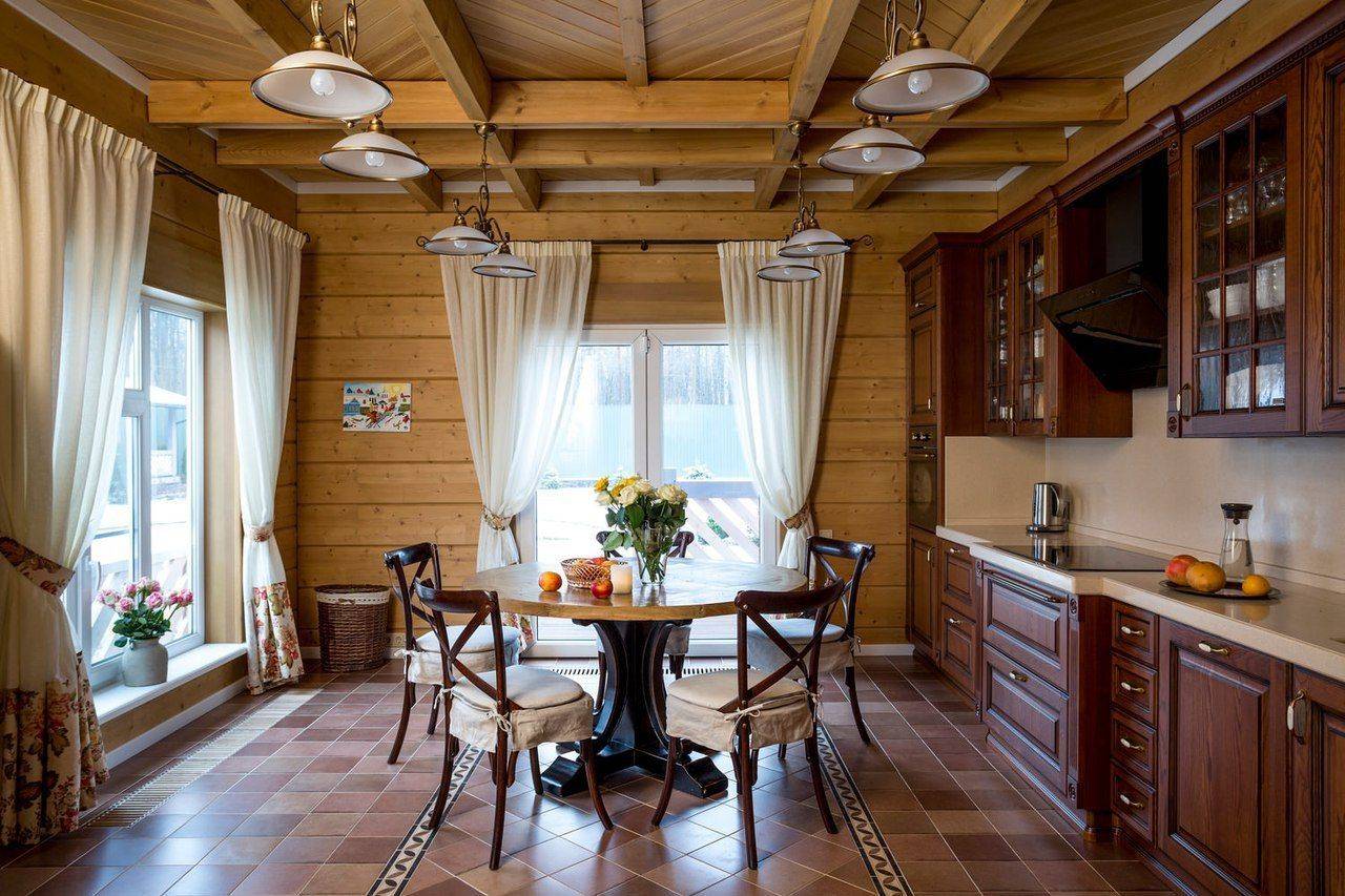 Деревенский стиль в интерьере загородного дома: как красиво оформить в русском стиле
 - 50 фото