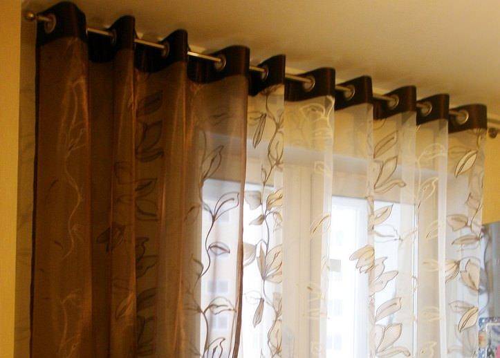 Тюль на люверсах - 125 фото лучших идей и новинок дизайна штор с лентой
