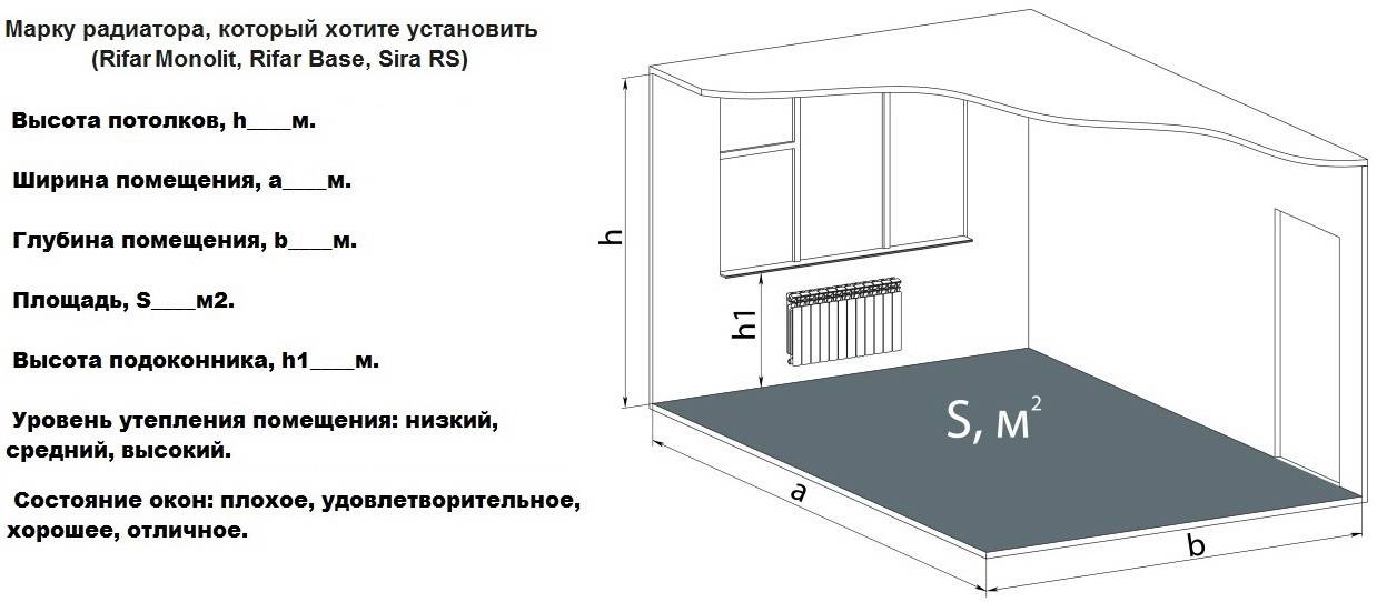 Расчет отопления по объему помещения: калькулятор онлайн